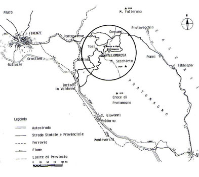 Mappa del territorio